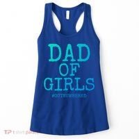 Father Gift From Daughters Funny Dad Of #Outnumbered Cool Gift Women's Tank Top thumb 0