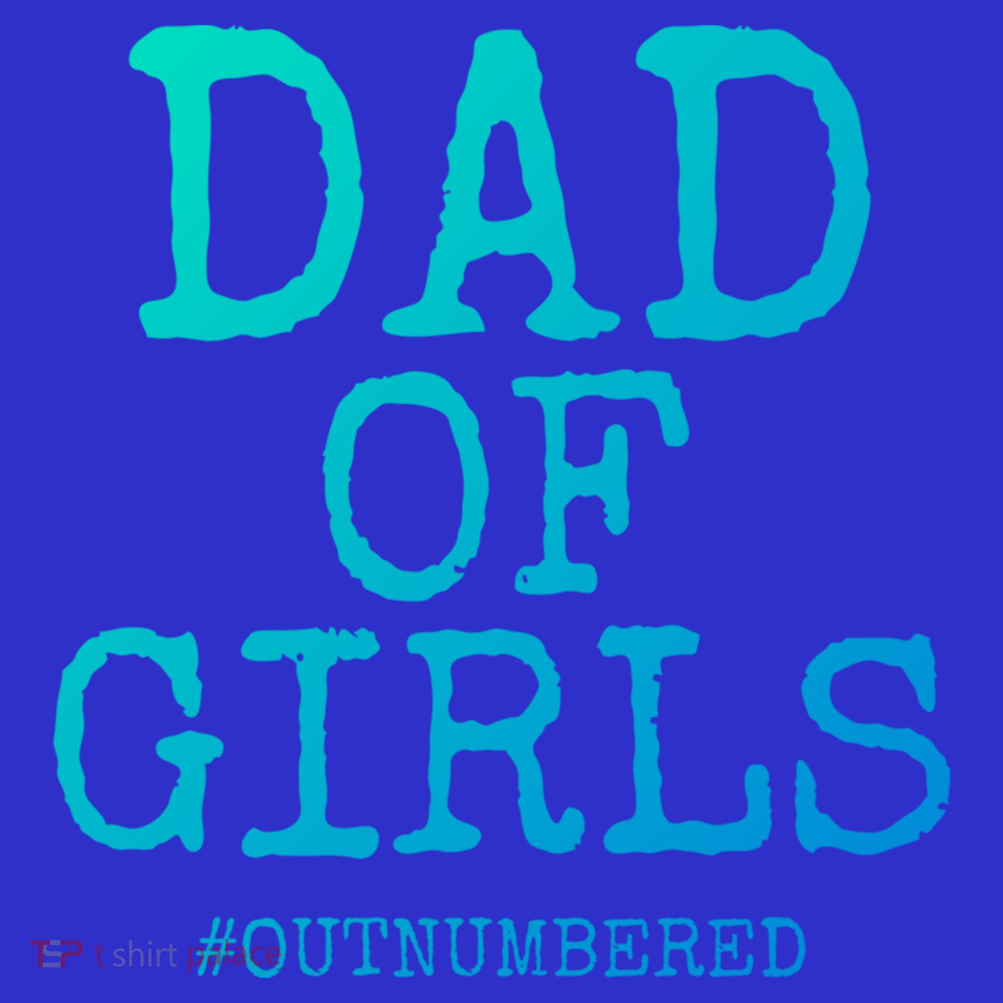 Father Gift From Daughters Funny Dad Of #Outnumbered Cool Gift Women's Tank Top
