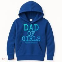 Father Gift From Daughters Funny Dad Of #Outnumbered Cool Gift Kids Hoodie thumb 0