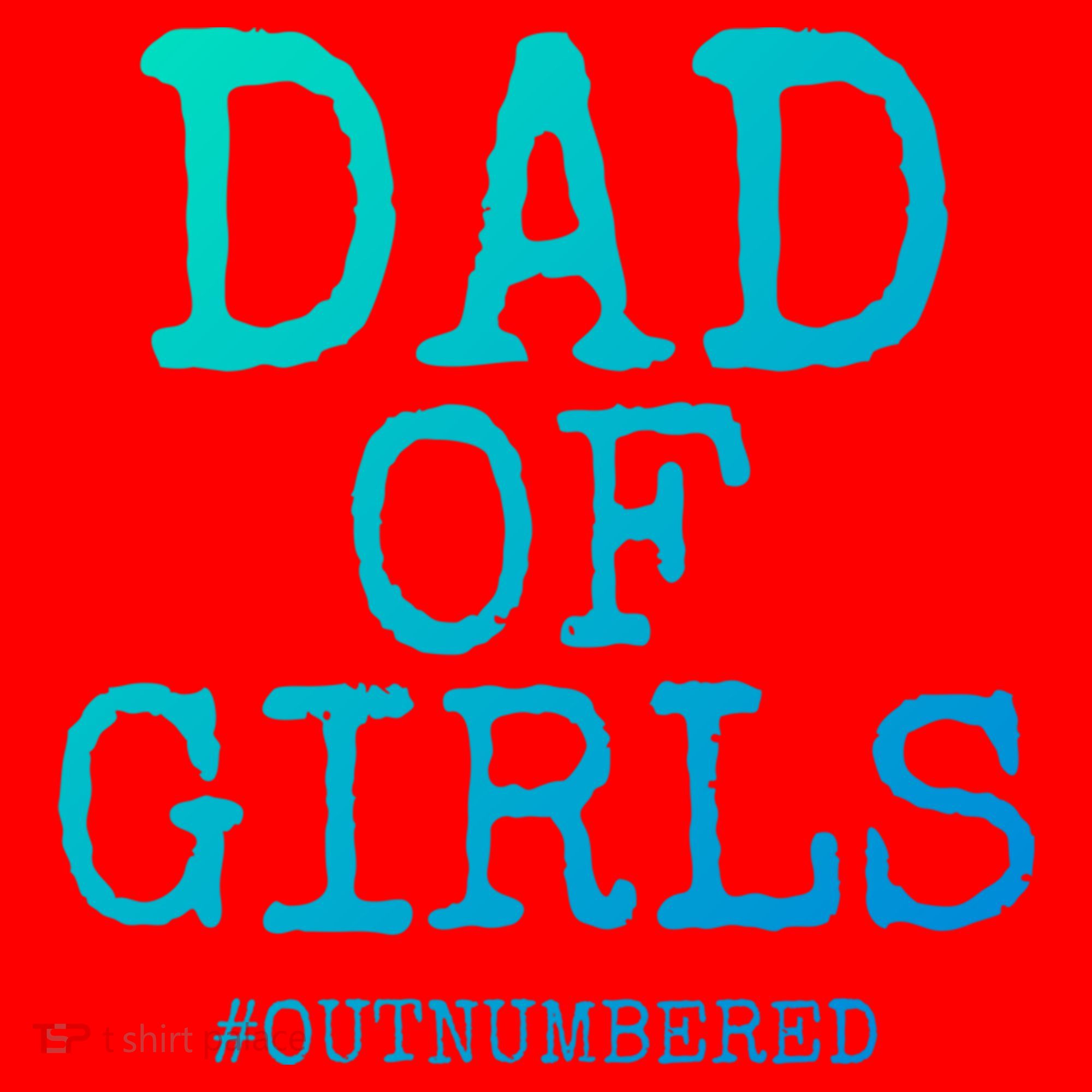 Father Gift From Daughters Funny Dad Of #Outnumbered Cool Gift Santa Hat