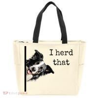 Funny Gifts For Border Collie Lovers Herd That Tote Bag thumb 0