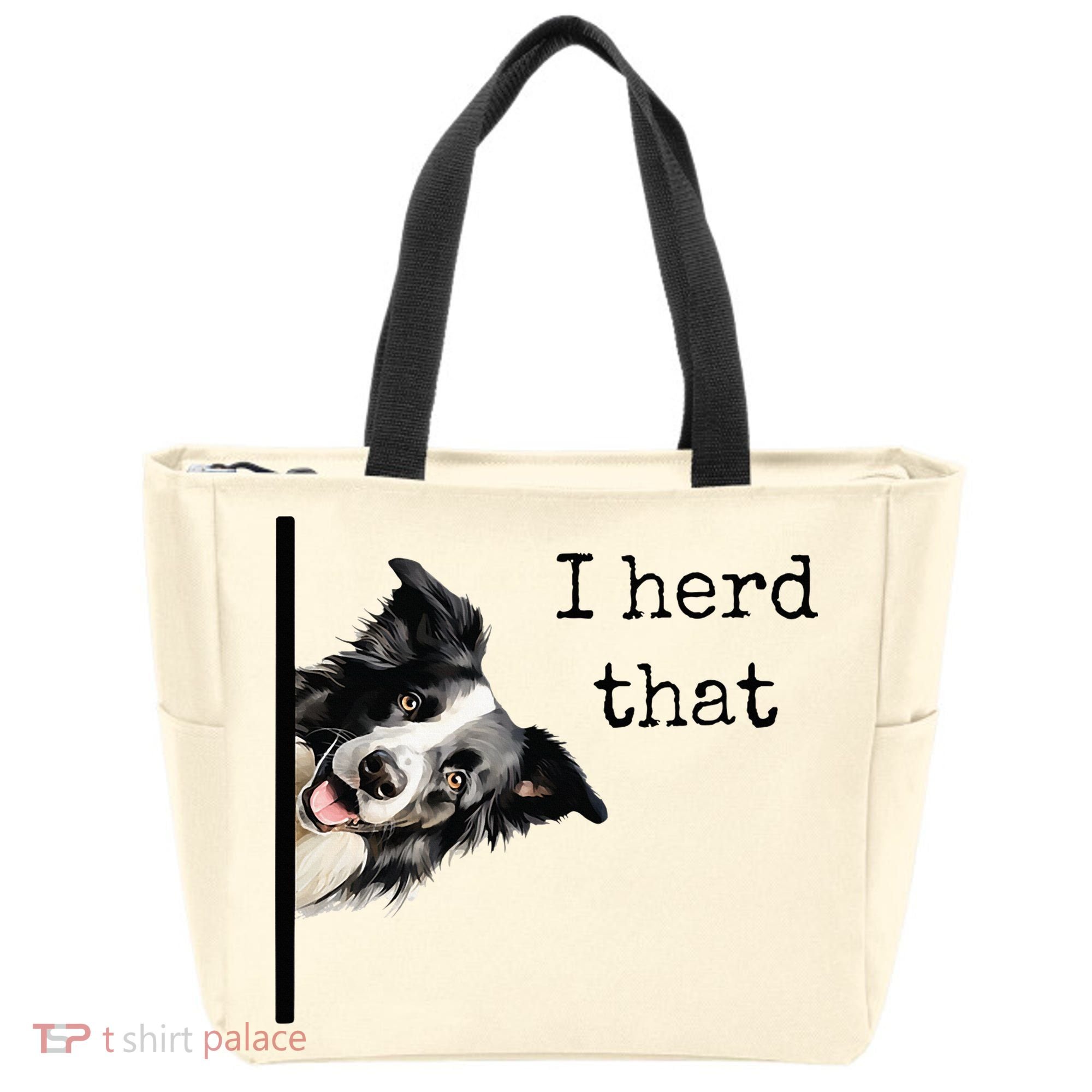 Funny Gifts For Border Collie Lovers Herd That Tote Bag