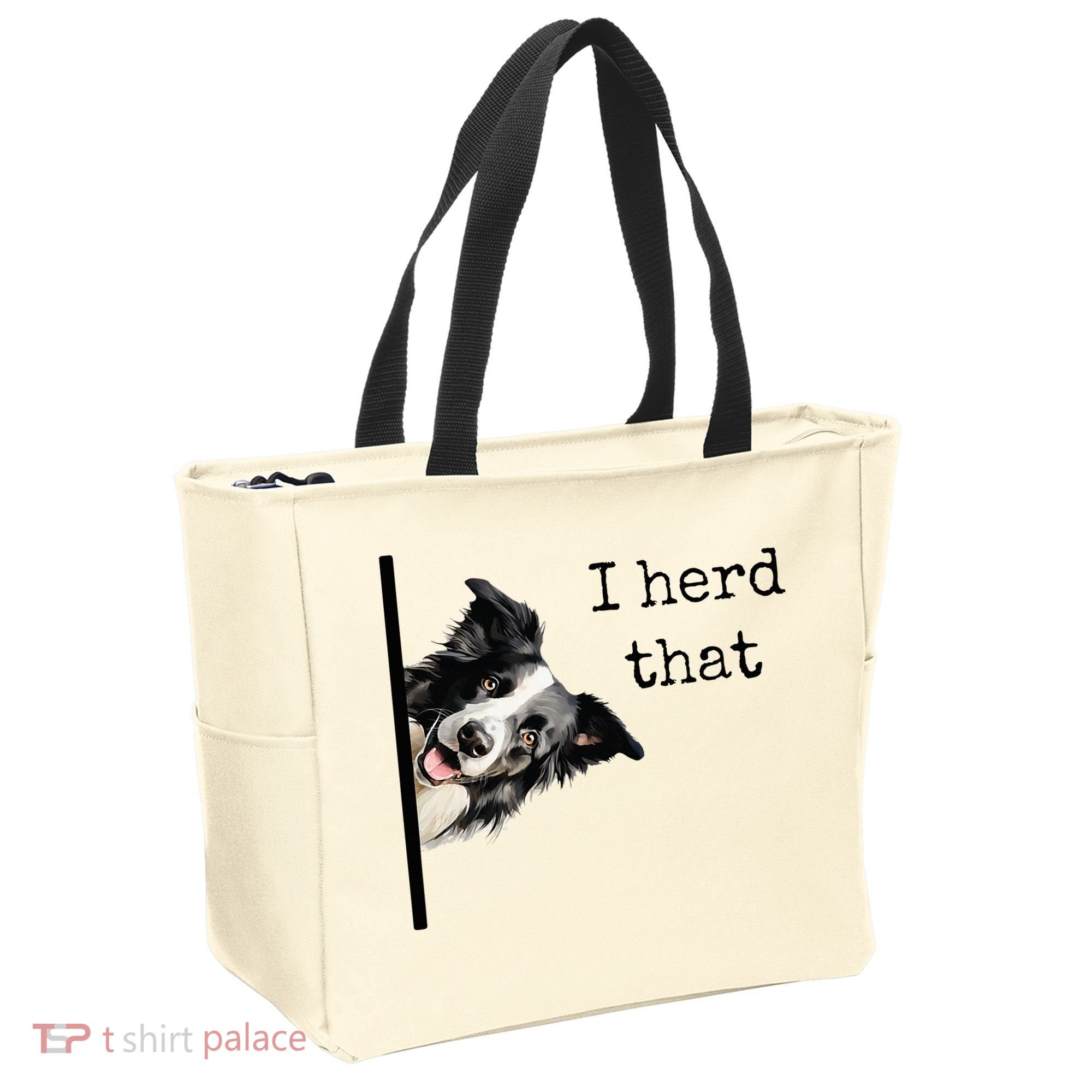 Funny Gifts For Border Collie Lovers Herd That Tote Bag