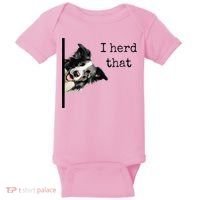 Funny Gifts For Border Collie Lovers Herd That Baby Bodysuit thumb 0
