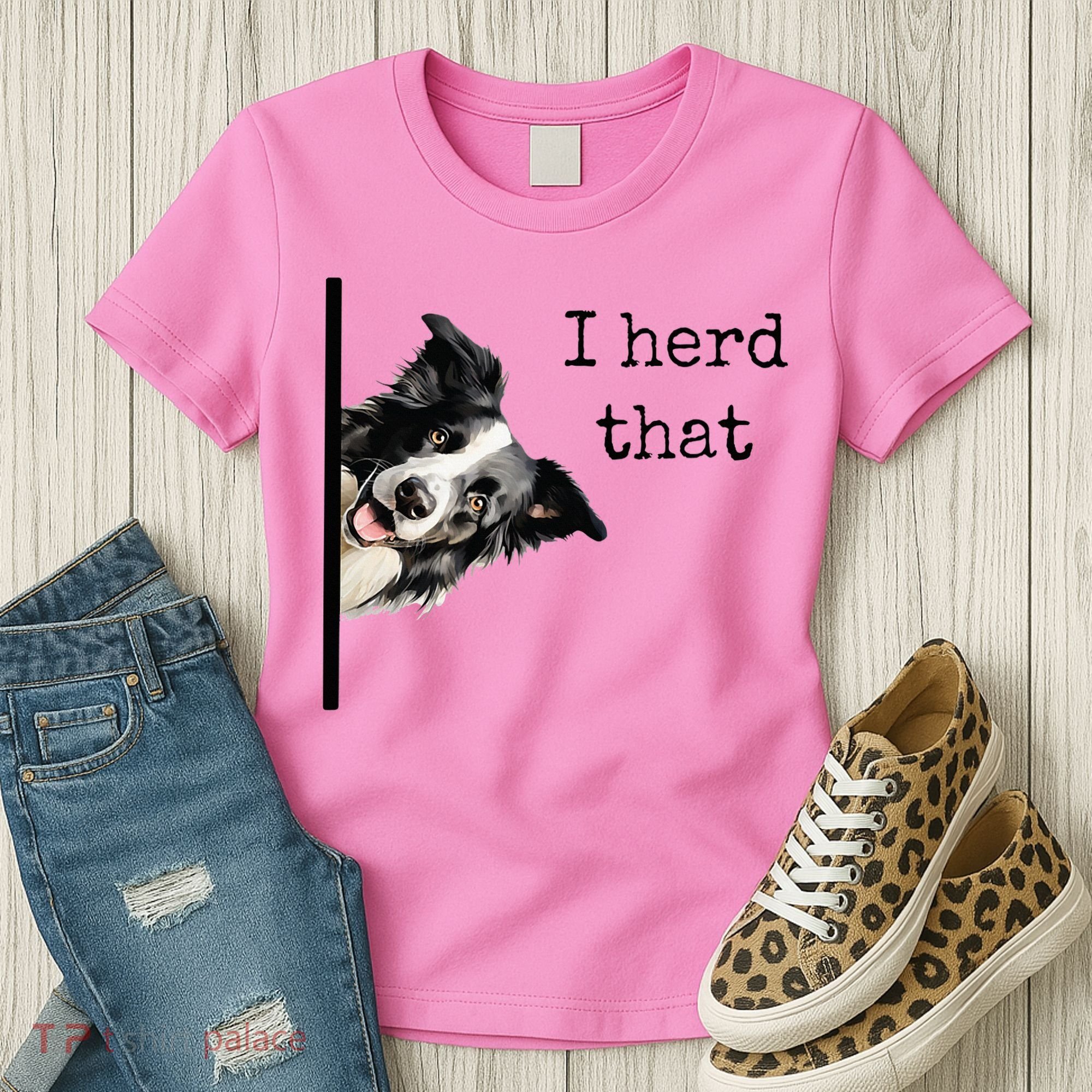 Funny Gifts For Border Collie Lovers Herd That Women's T-Shirt