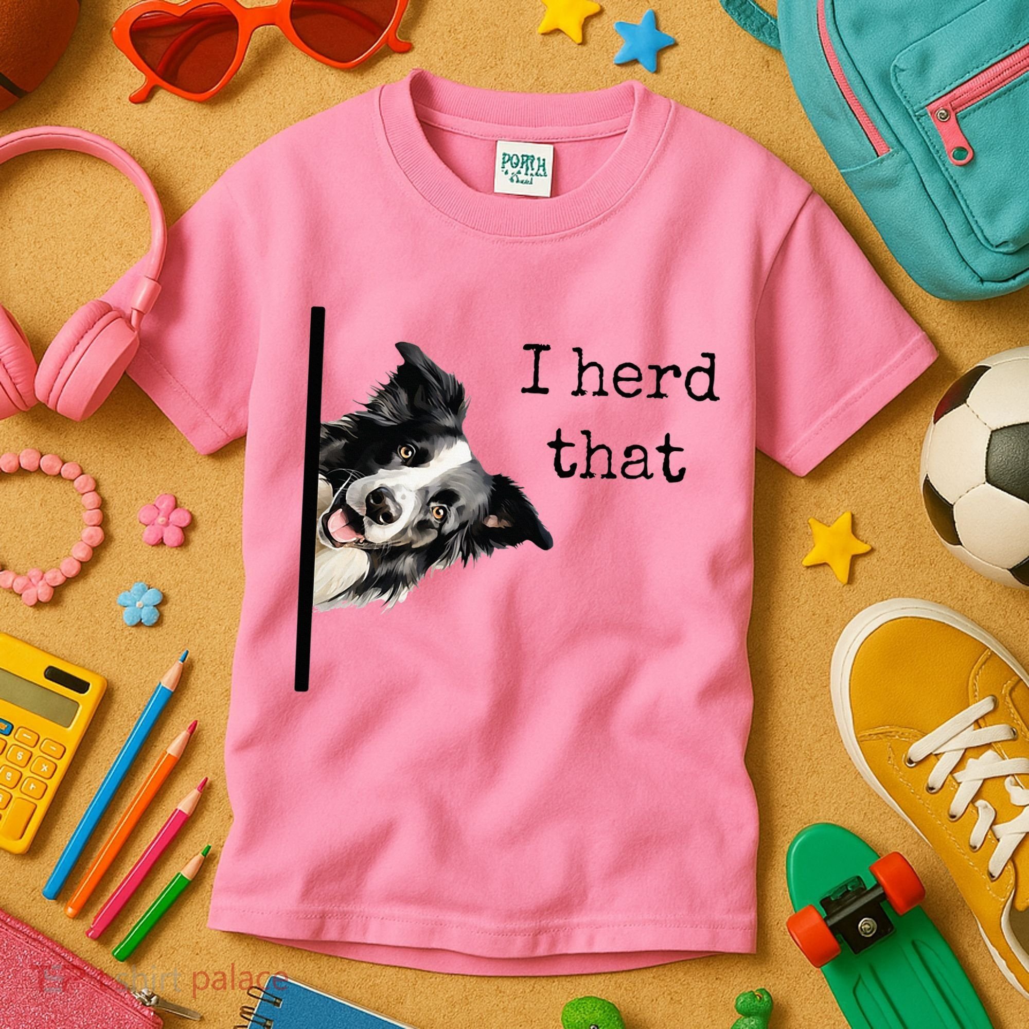 Funny Gifts For Border Collie Lovers Herd That Kids T-Shirt