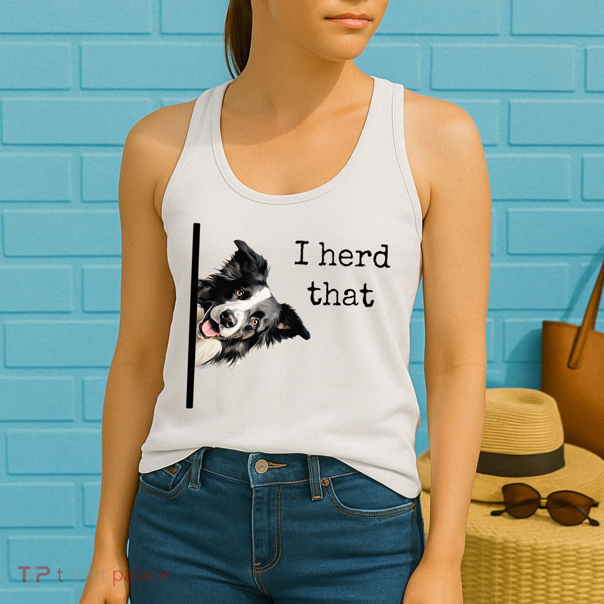 Funny Gifts For Border Collie Lovers Herd That Women's Tank Top