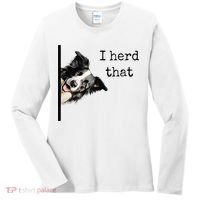 Funny Gifts For Border Collie Lovers Herd That Women's Long Sleeve Shirt thumb 0