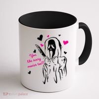 Funny Ghost Face You Like Scary Movies Too Coffee Mug thumb 1