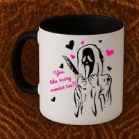 Funny Ghost Face You Like Scary Movies Too Coffee Mug thumb 2