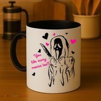 Funny Ghost Face You Like Scary Movies Too Coffee Mug thumb 4