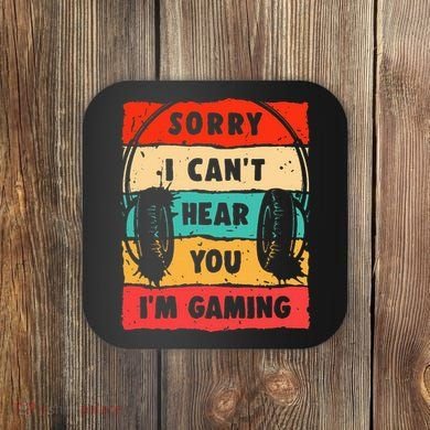 Funny Gamer For Boy Video Gaming Coaster