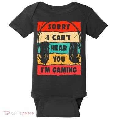 Funny Gamer For Boy Video Gaming Baby Bodysuit
