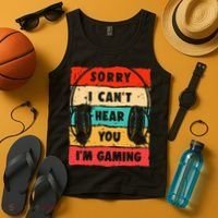 Funny Gamer For Boy Video Gaming Tank Top thumb 4