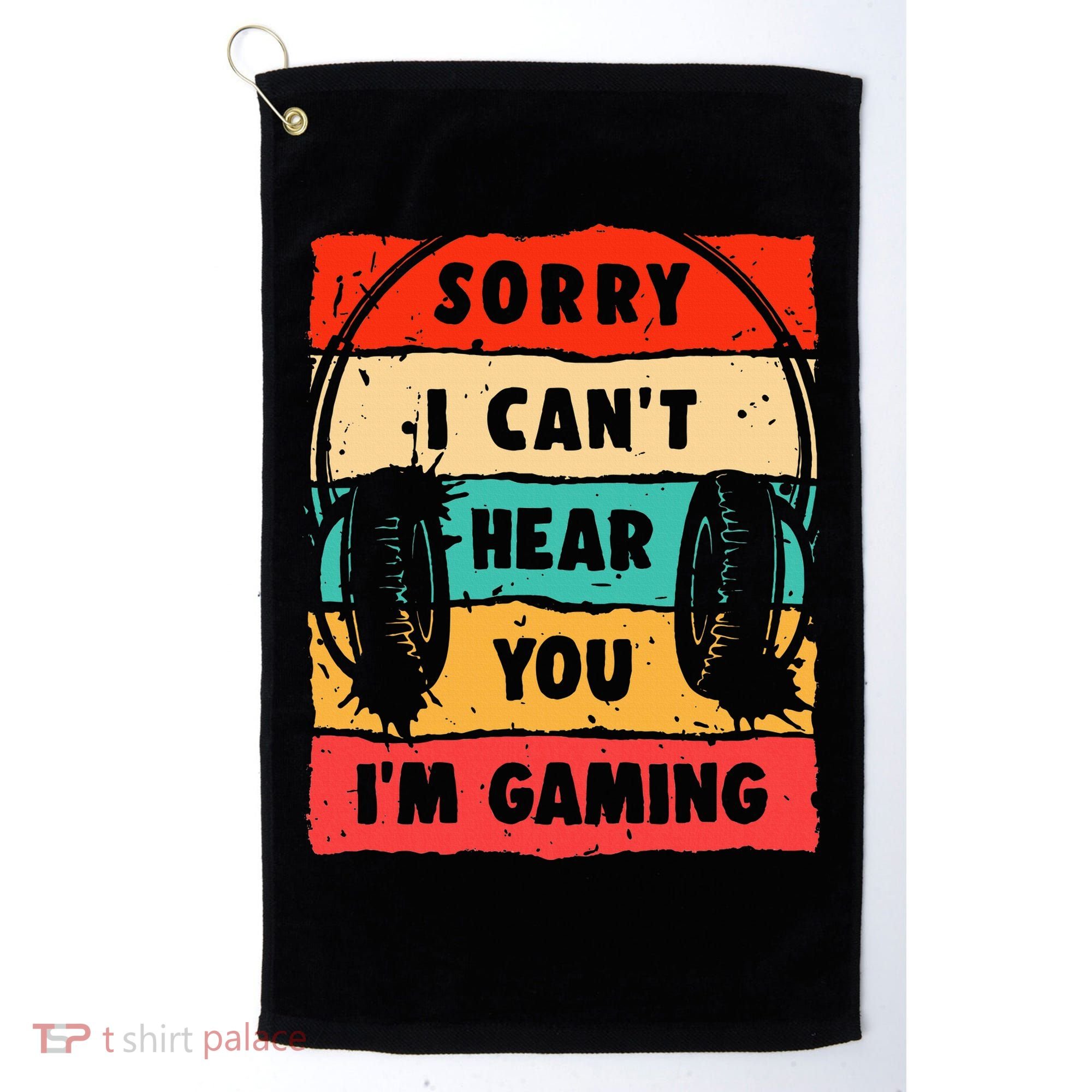 Funny Gamer For Boy Video Gaming Golf Towel