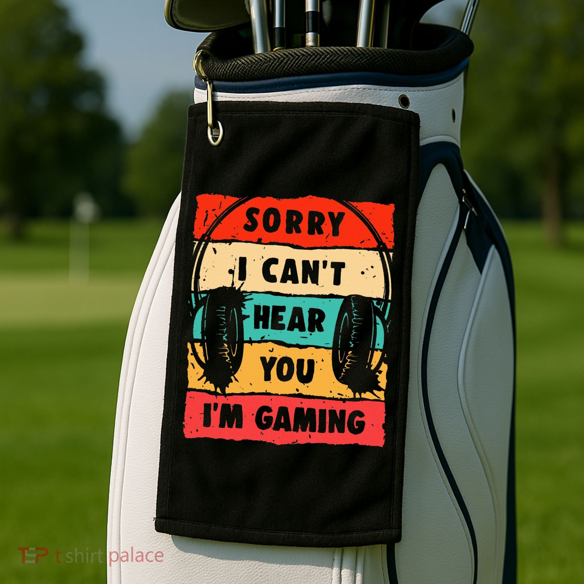 Funny Gamer For Boy Video Gaming Golf Towel