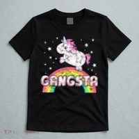 Funny Gift For Ironic Cool Unicorn Gangsta Rap Music Festival T-Shirt thumb 5