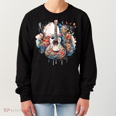 Floral Guitar Women's Sweatshirt