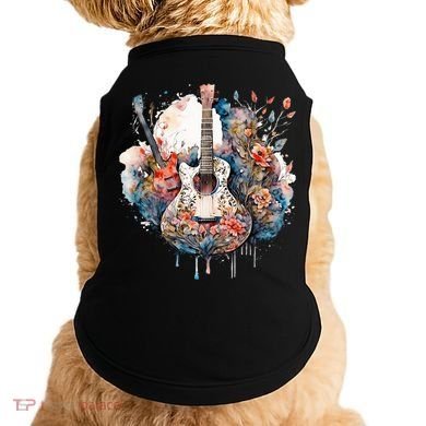 Floral Guitar Doggie Tank