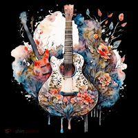 Floral Guitar Bucket Hat thumb 4