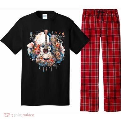 Floral Guitar Pajama Set