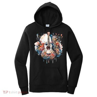Floral Guitar Women's Hoodie