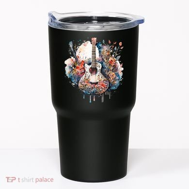 Floral Guitar Tumbler