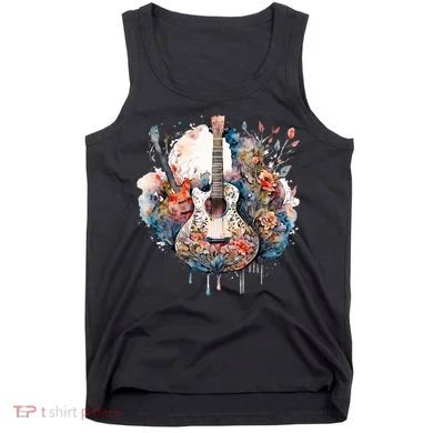 Floral Guitar Tank Top