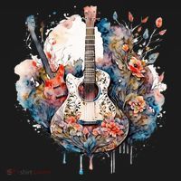 Floral Guitar Tank Top thumb 6