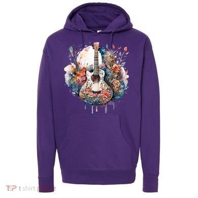 Floral Guitar Hoodie