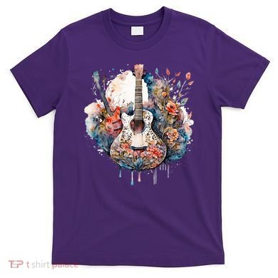Floral Guitar T-Shirt