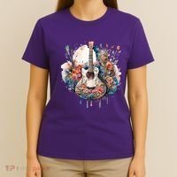 Floral Guitar T-Shirt thumb 4