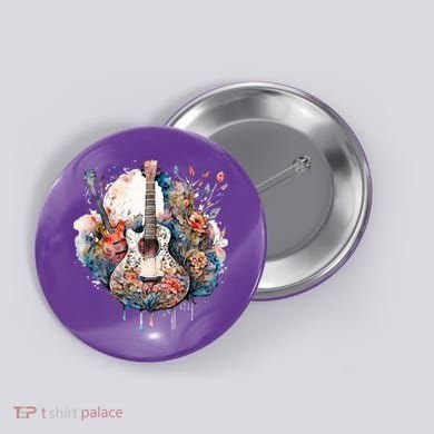 Floral Guitar Button