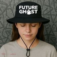 Future Ghost Funny Halloween Boo Spooky Trick Or Treat Bucket Hat thumb 3