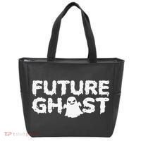 Future Ghost Funny Halloween Boo Spooky Trick Or Treat Tote Bag thumb 0