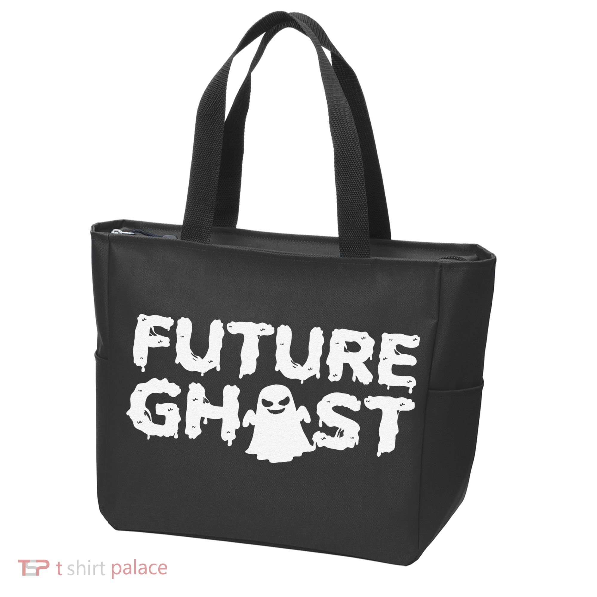 Future Ghost Funny Halloween Boo Spooky Trick Or Treat Tote Bag