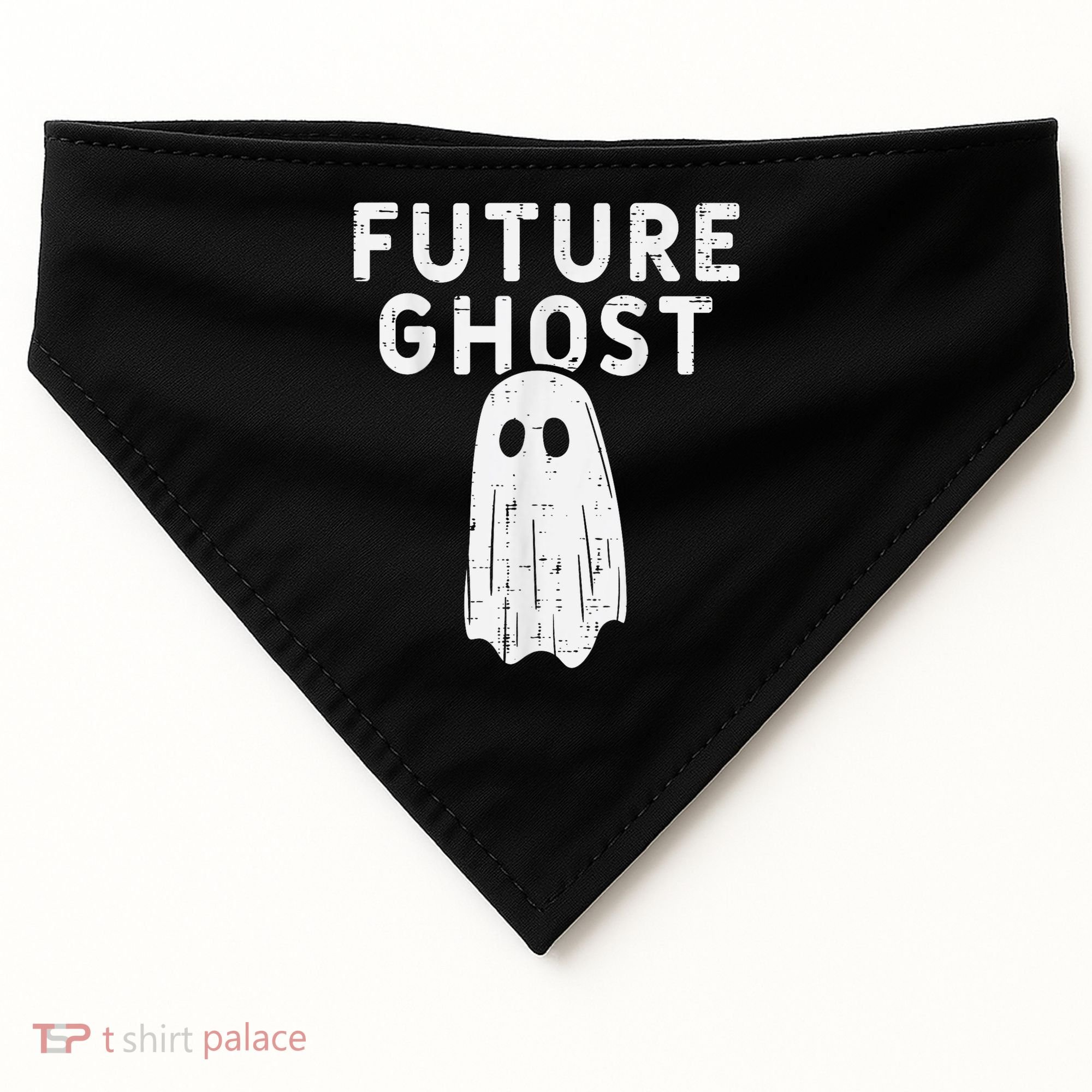 Future Ghost Funny Happy Halloween Costume USA-Made Doggie Bandana