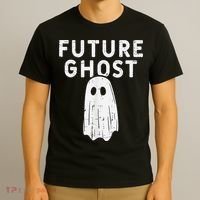 Future Ghost Funny Happy Halloween Costume T-Shirt thumb 3