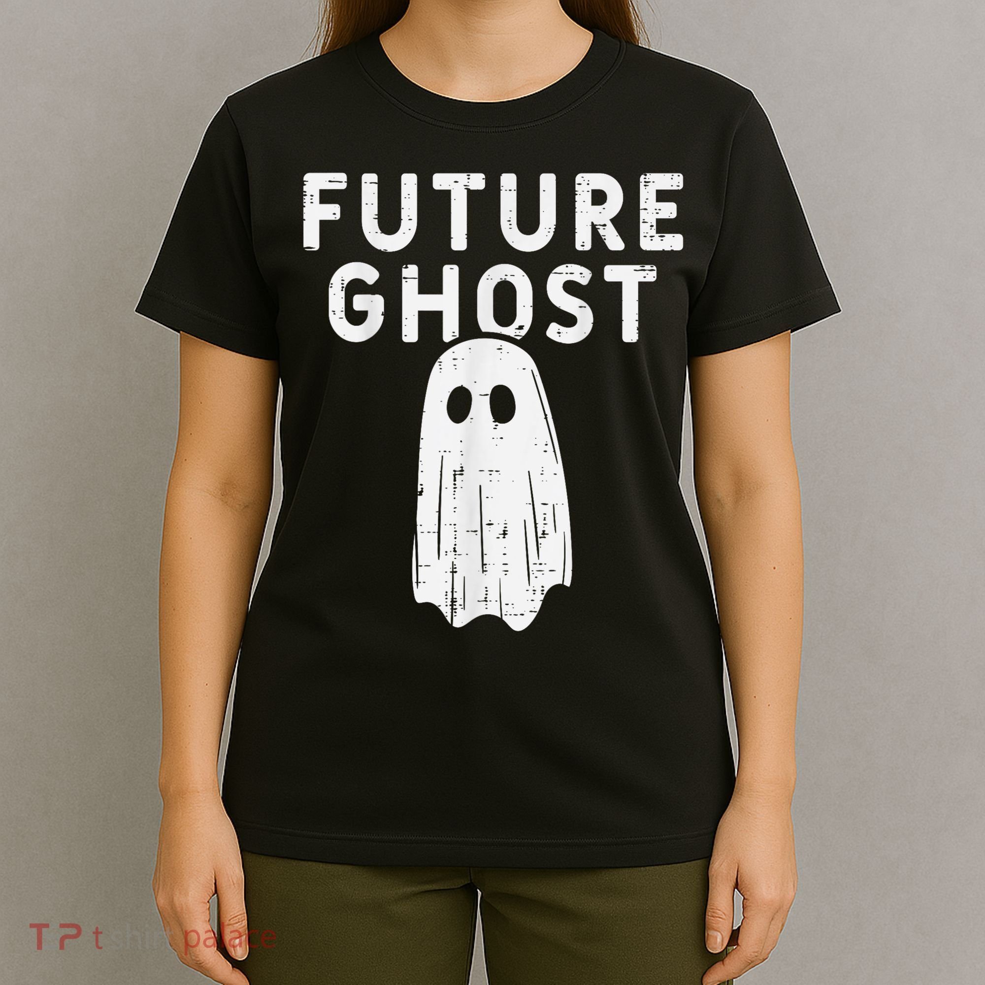 Future Ghost Funny Happy Halloween Costume T-Shirt