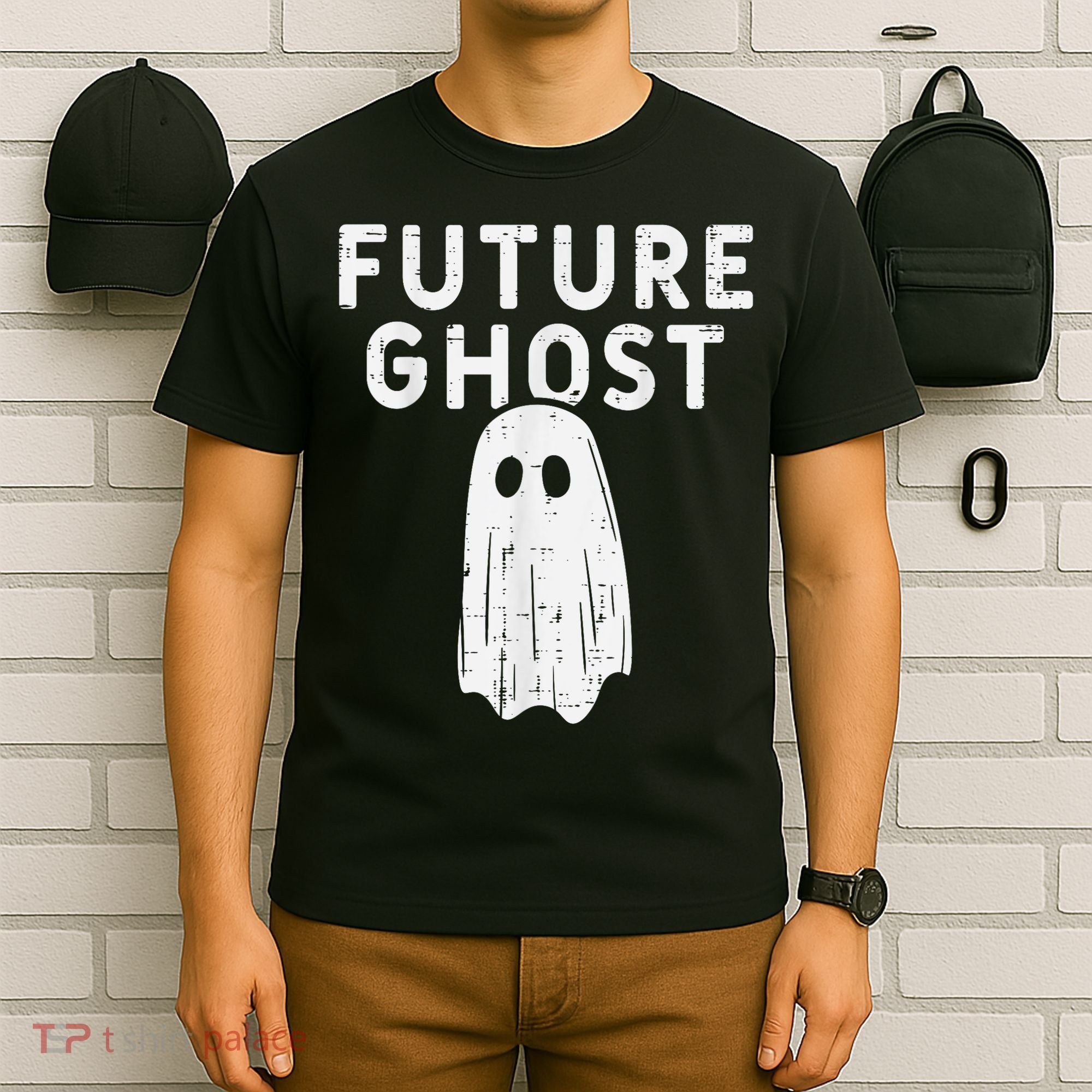 Future Ghost Funny Happy Halloween Costume T-Shirt