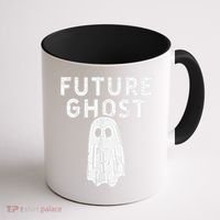 Future Ghost Funny Happy Halloween Costume Coffee Mug thumb 1