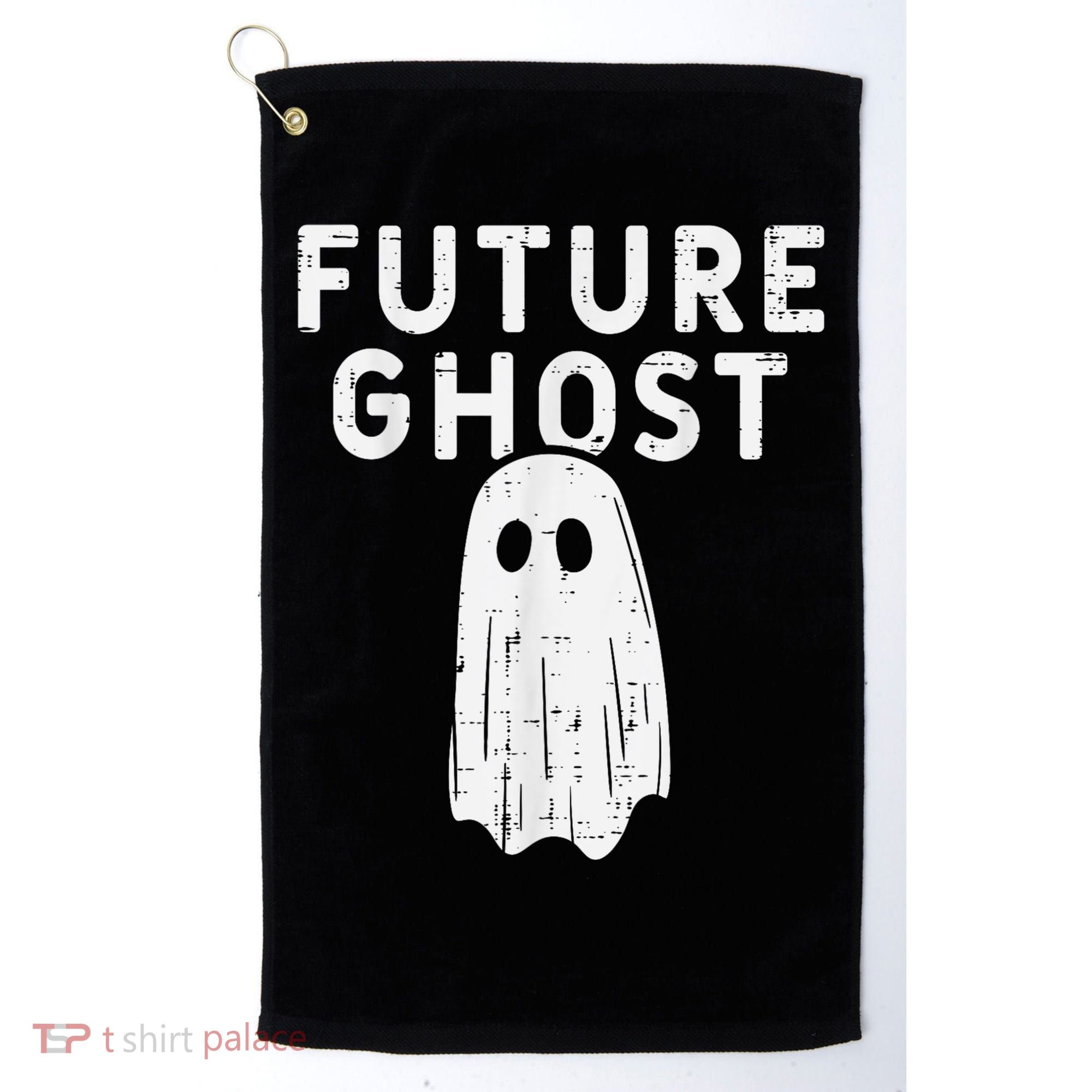 Future Ghost Funny Happy Halloween Costume Golf Towel