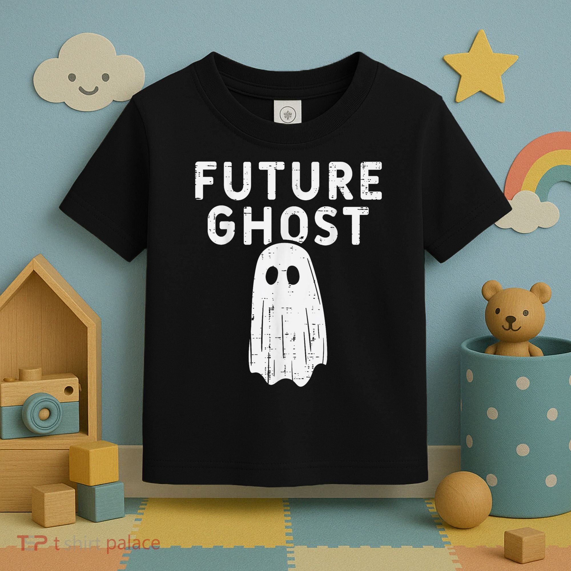 Future Ghost Funny Happy Halloween Costume Toddler T-Shirt