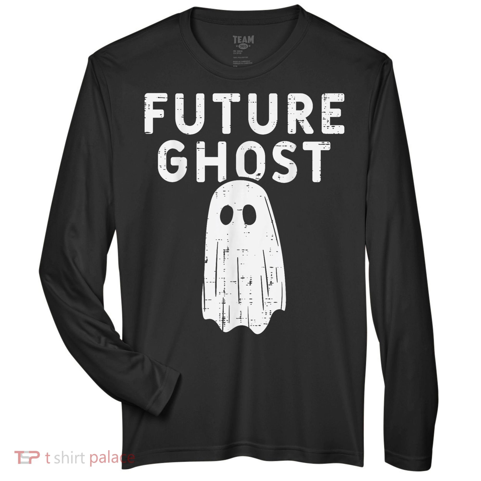 Future Ghost Funny Happy Halloween Costume Zone Performance Long-Sleeve T-Shirt