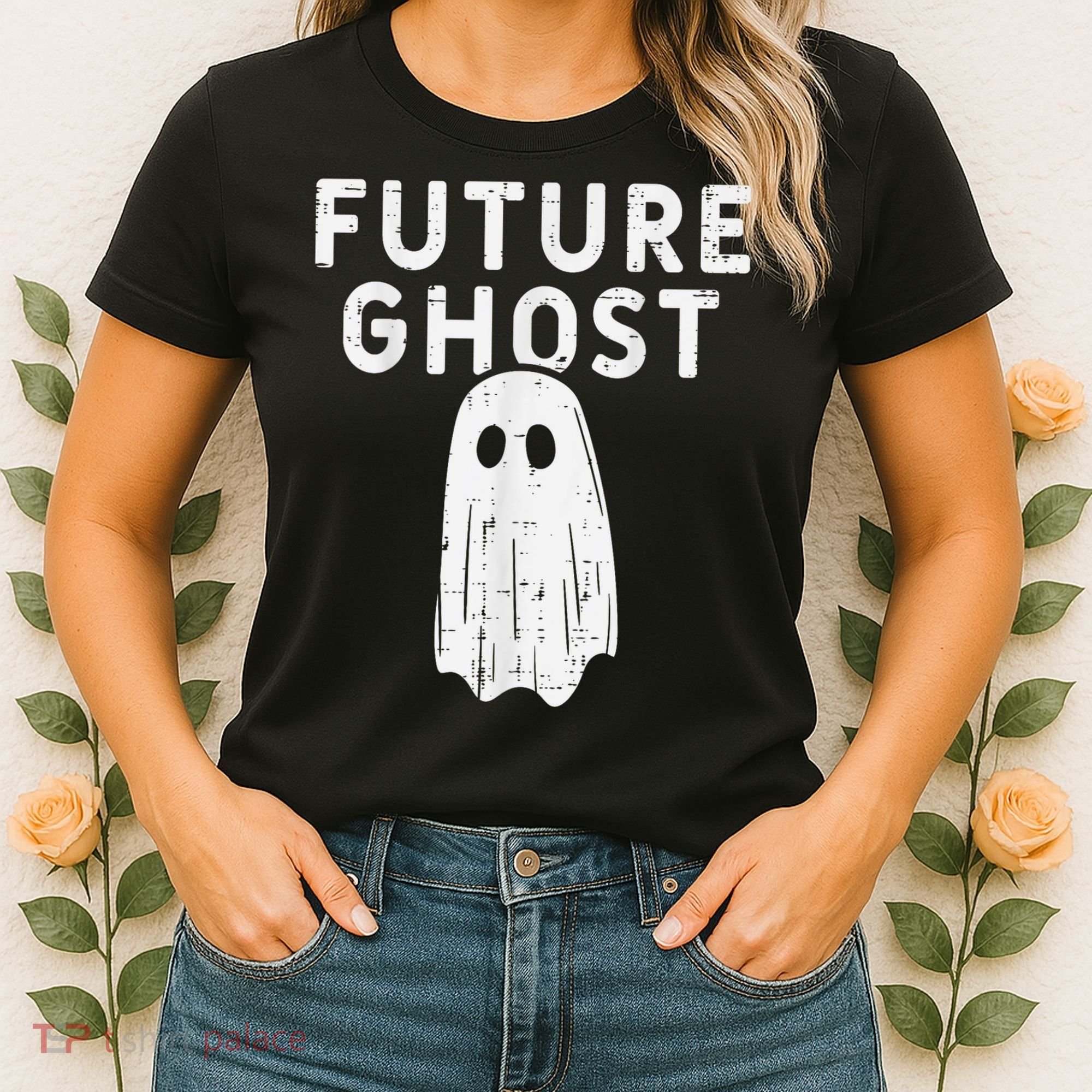 Future Ghost Funny Happy Halloween Costume Women's T-Shirt