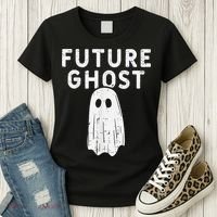 Future Ghost Funny Happy Halloween Costume Women's T-Shirt thumb 3