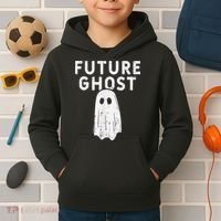 Future Ghost Funny Happy Halloween Costume Kids Hoodie thumb 2