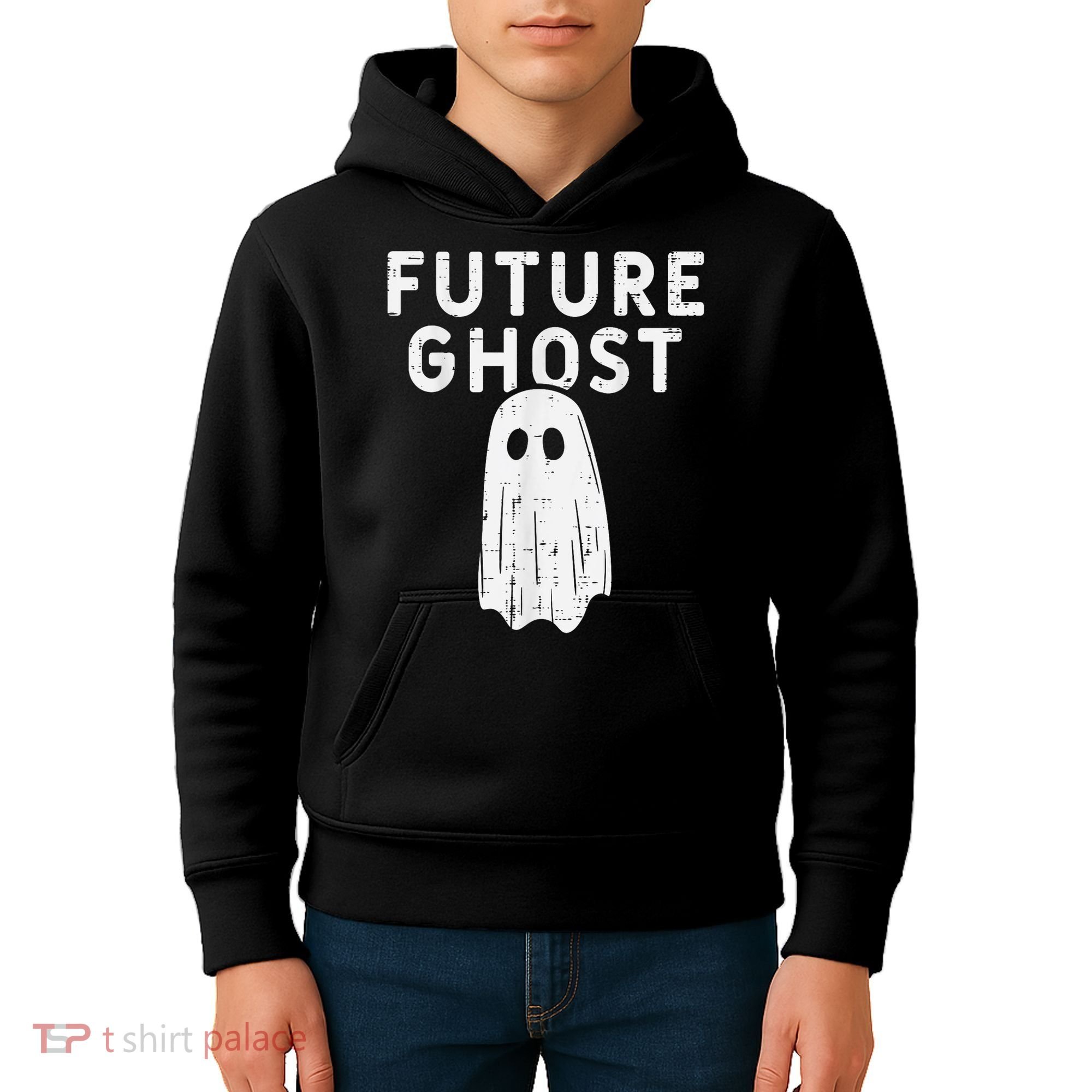 Future Ghost Funny Happy Halloween Costume Kids Hoodie