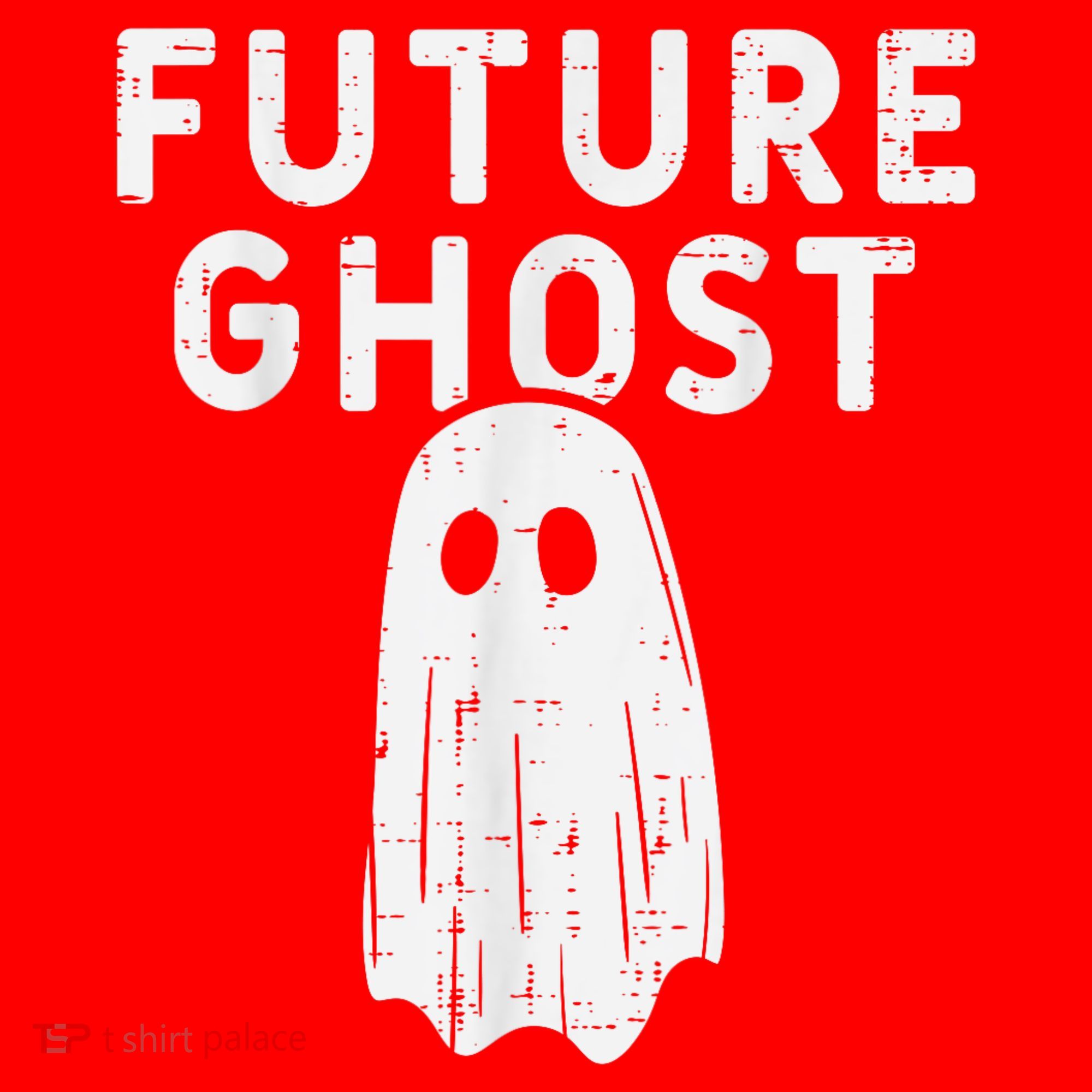 Future Ghost Funny Happy Halloween Costume Santa Hat