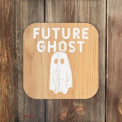 Future Ghost Funny Happy Halloween Costume Coaster